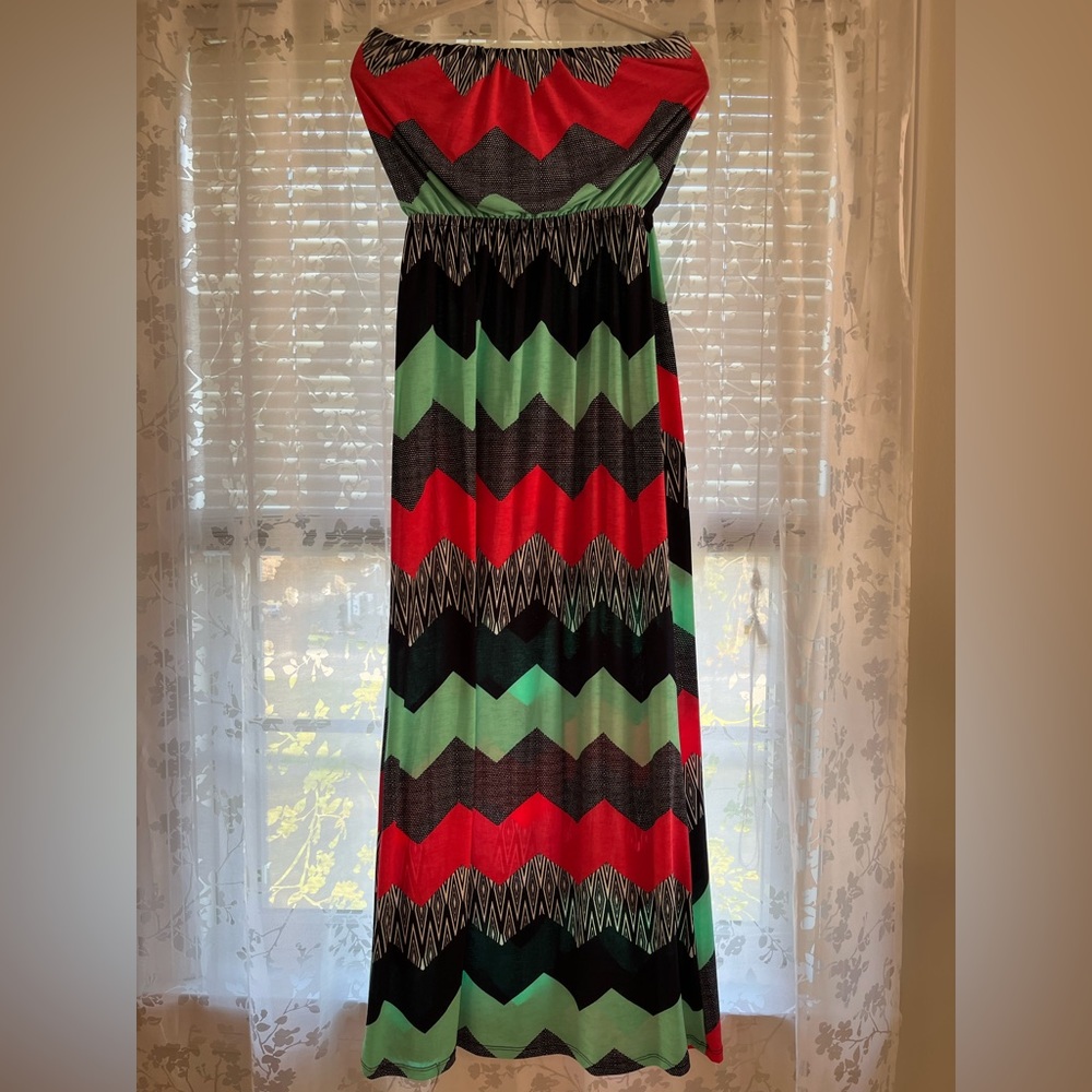 Three Pink Hearts maxi dress size S